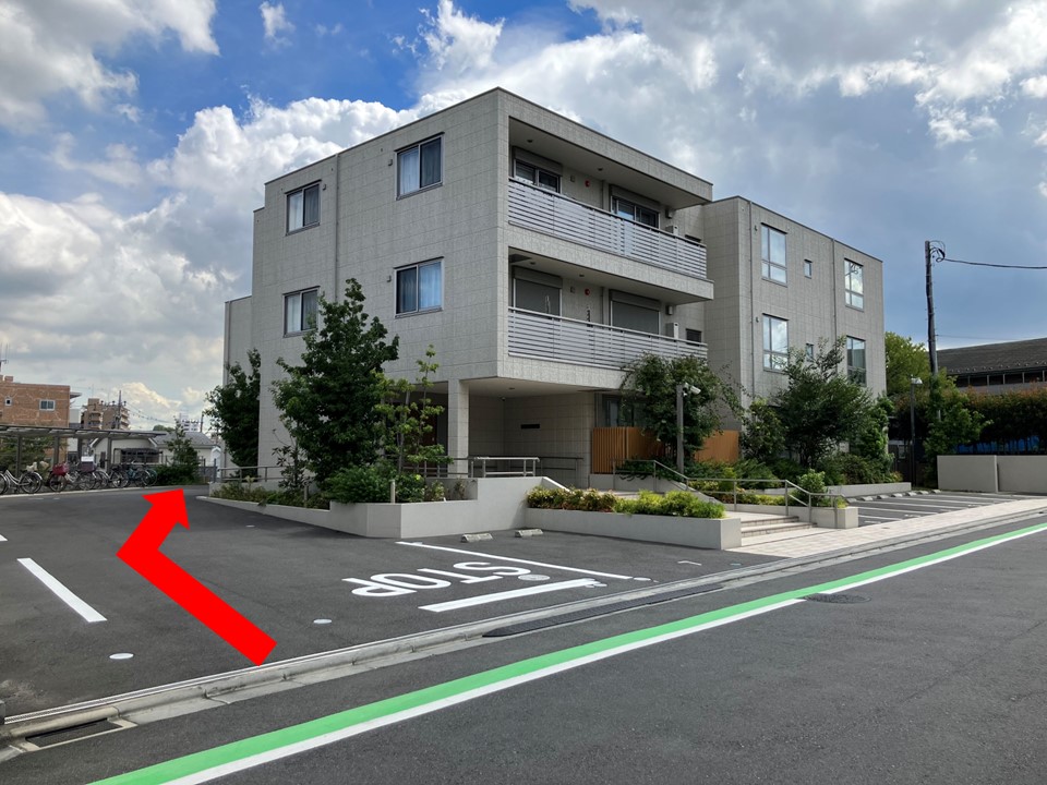 テラス,フィットネス,アクセス,入り口,駐車場,駐輪場